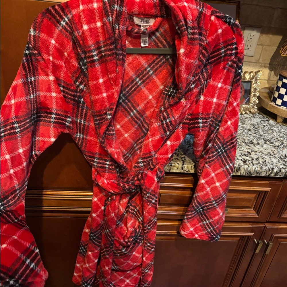 Plaid Red VS Pink Robe